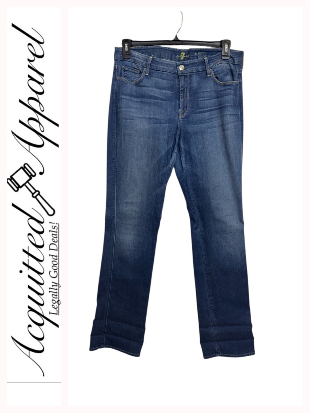 7 for all mankind The Skinny Bootcut Women's Whisker Wash Tall Jeans